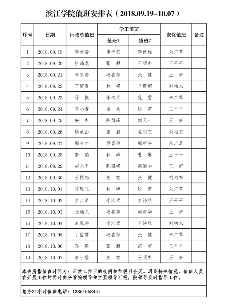 滨江学院值班安排表（2018.09.jpg